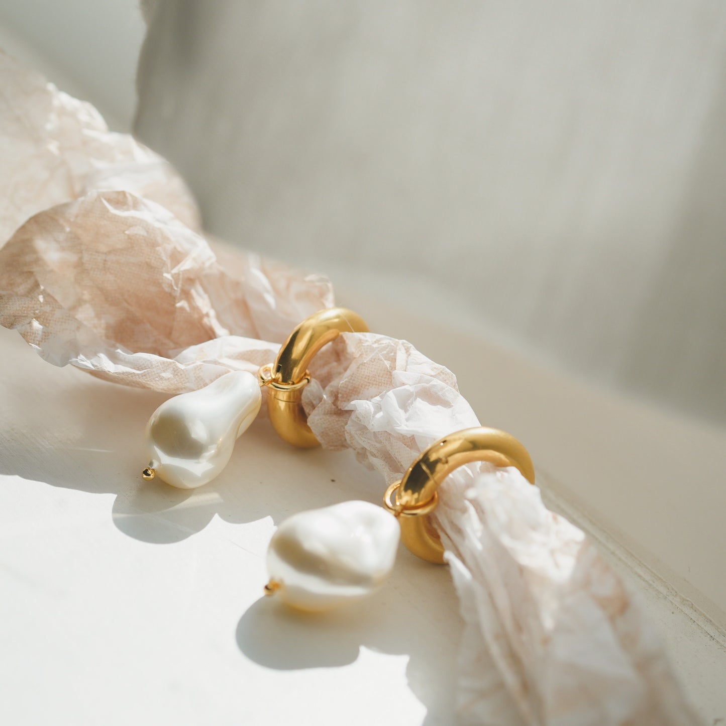 Chunky Baroque Pearl Earrings