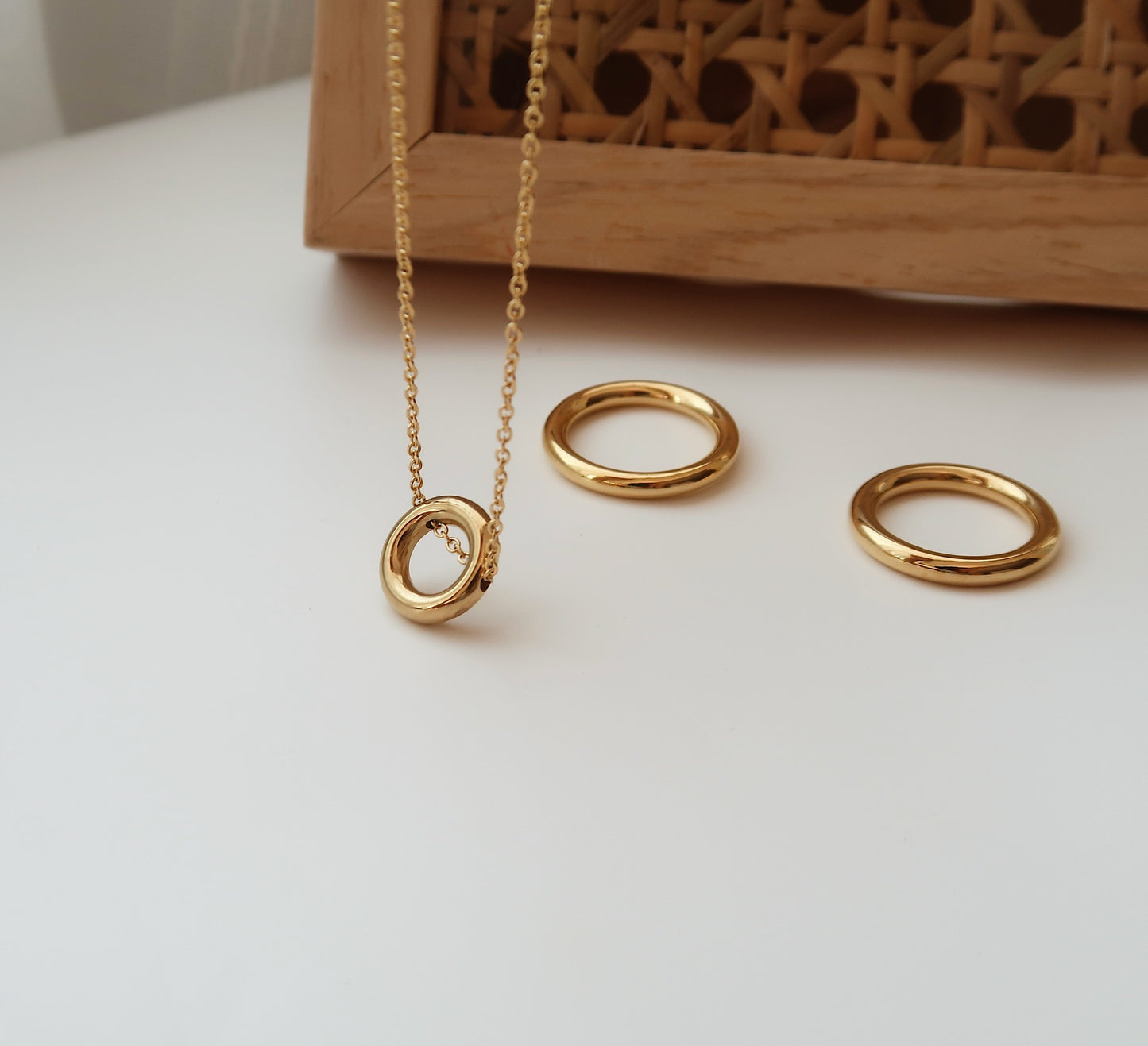 Gold Circle Necklace