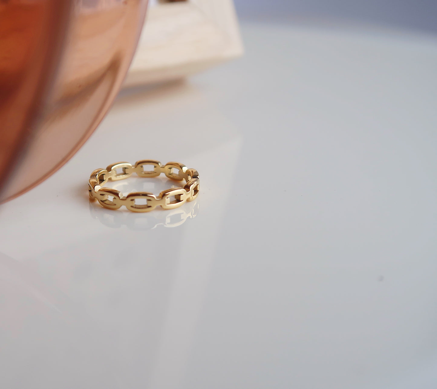 Gold Link Ring