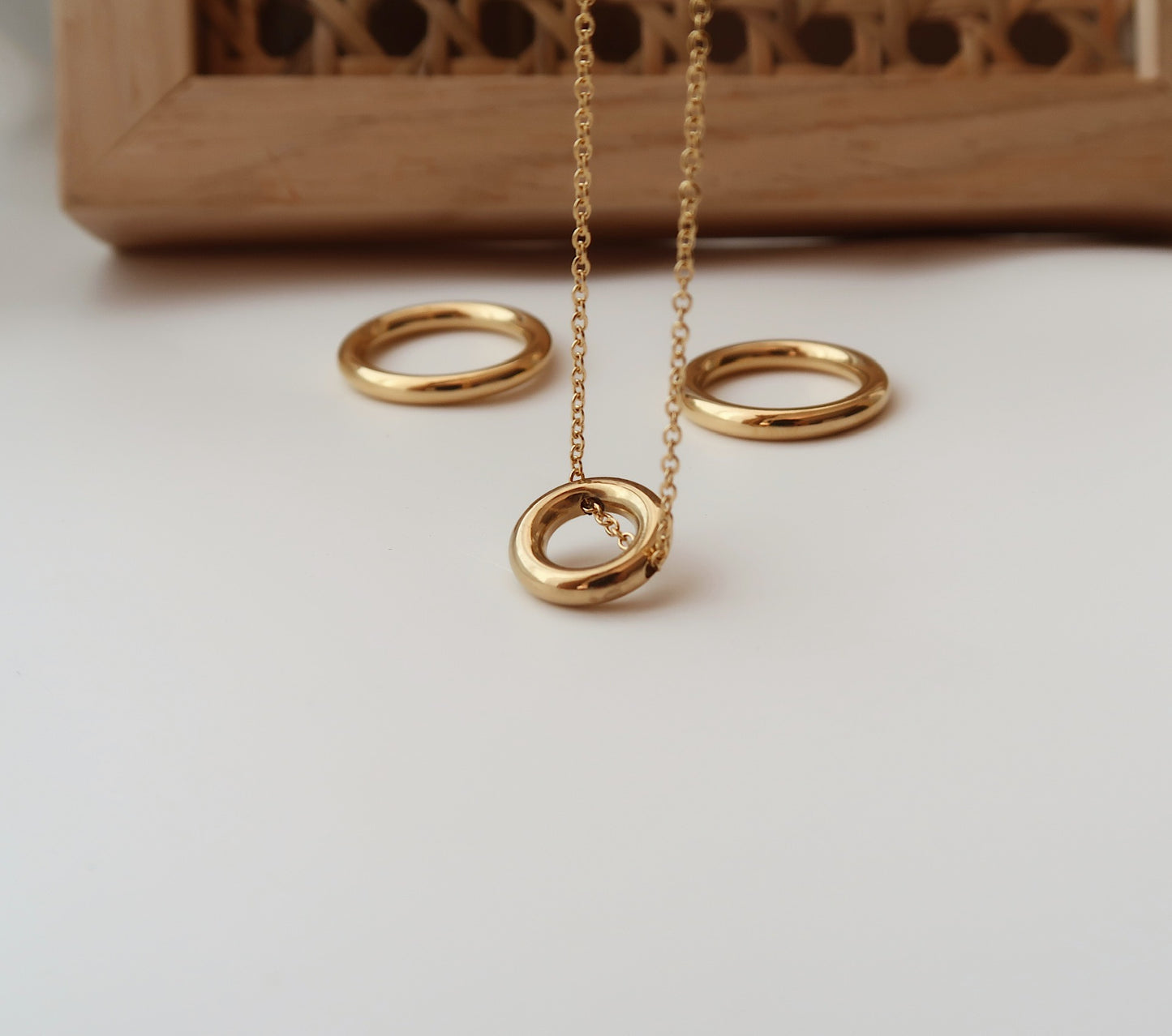 Gold Circle Necklace