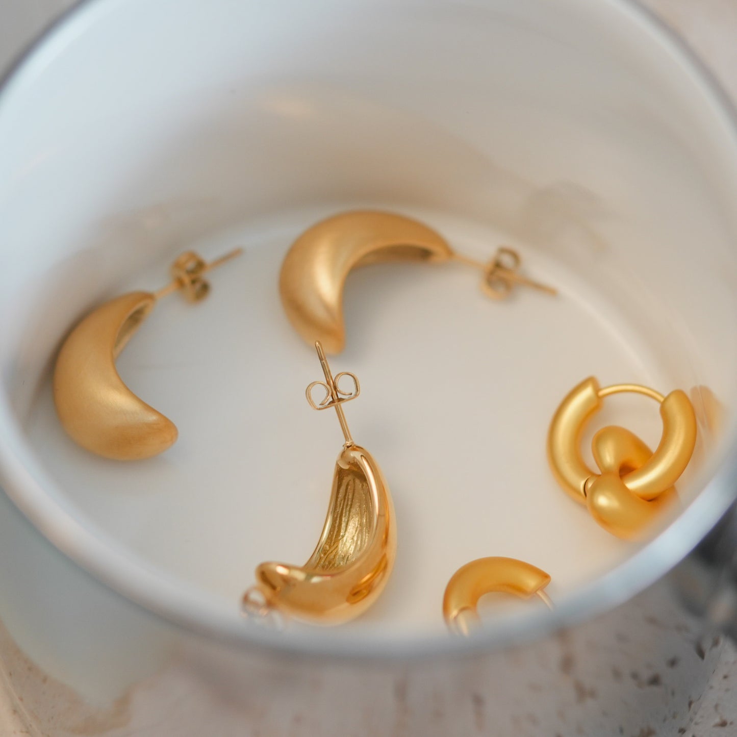 Gold Bold Hoops