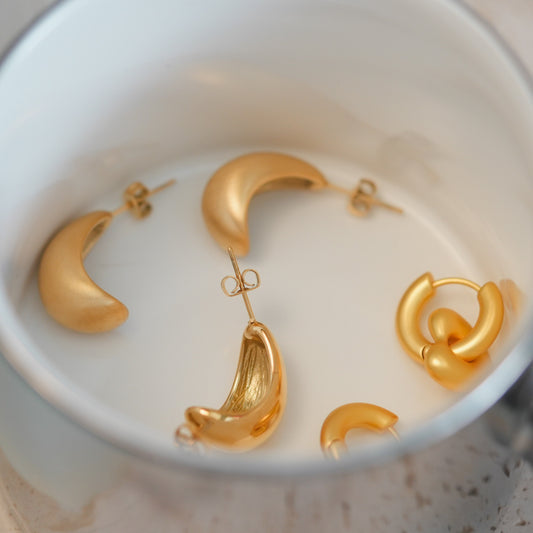 Gold Bold Hoops