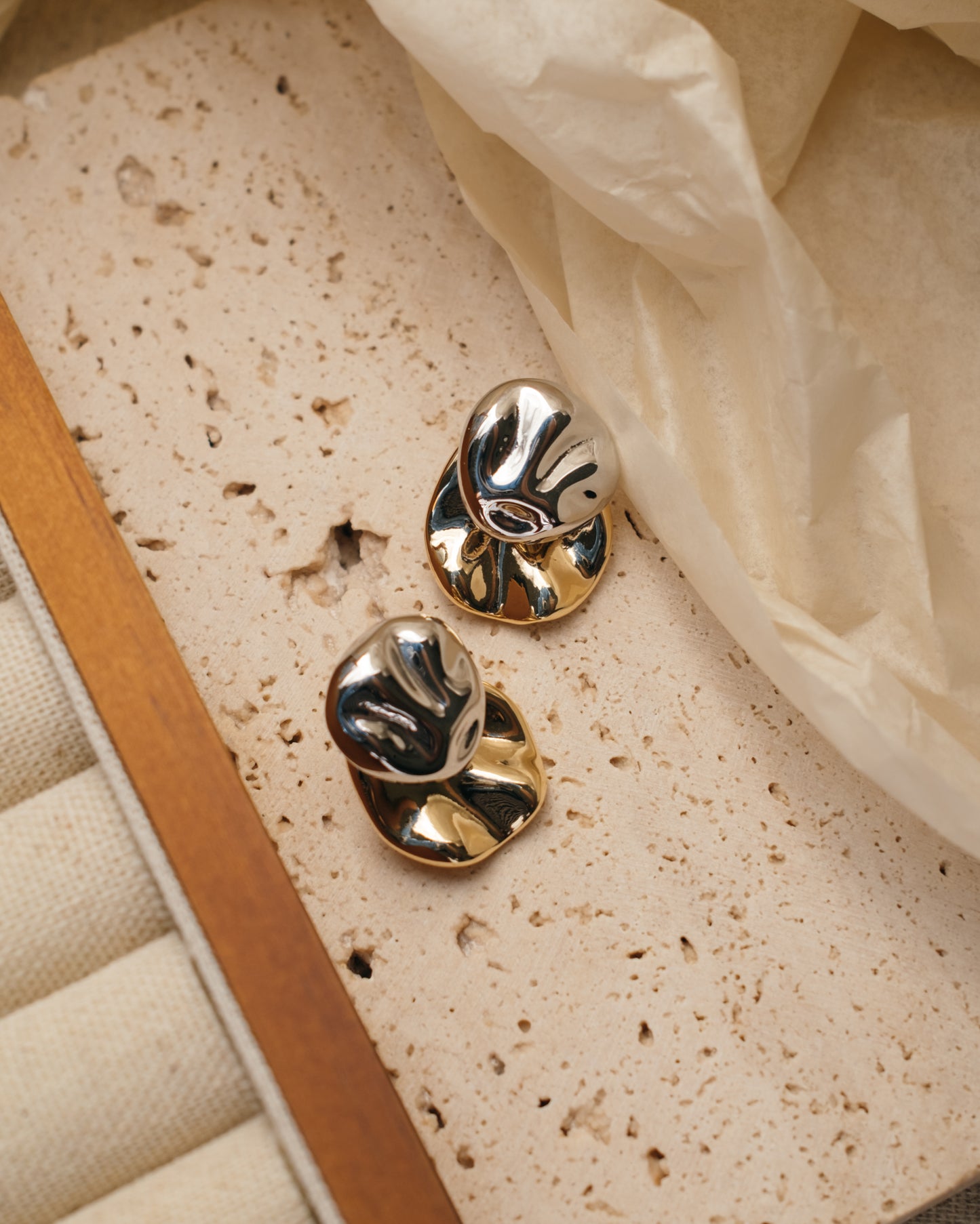 Two-Tone Earrings