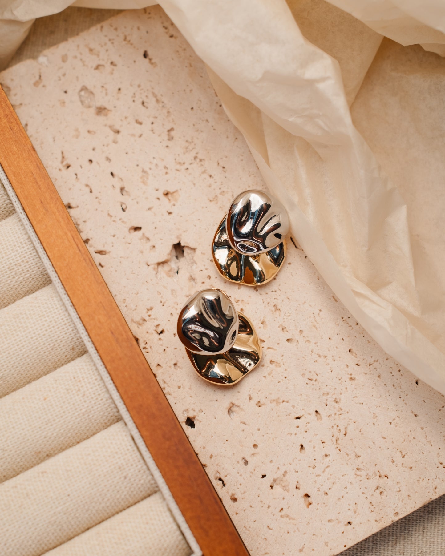 Two-Tone Earrings