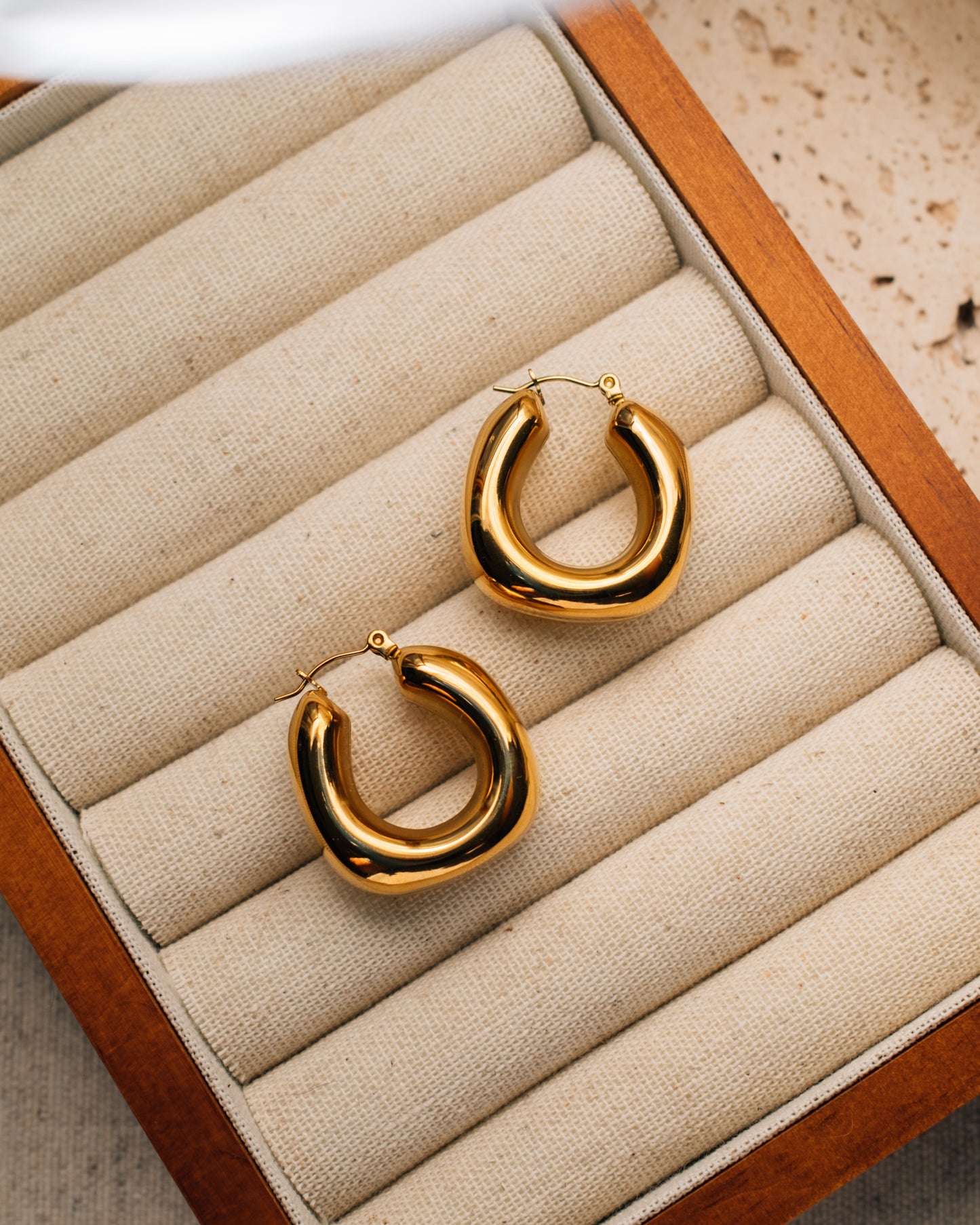 Bold Square Hoop Earrings