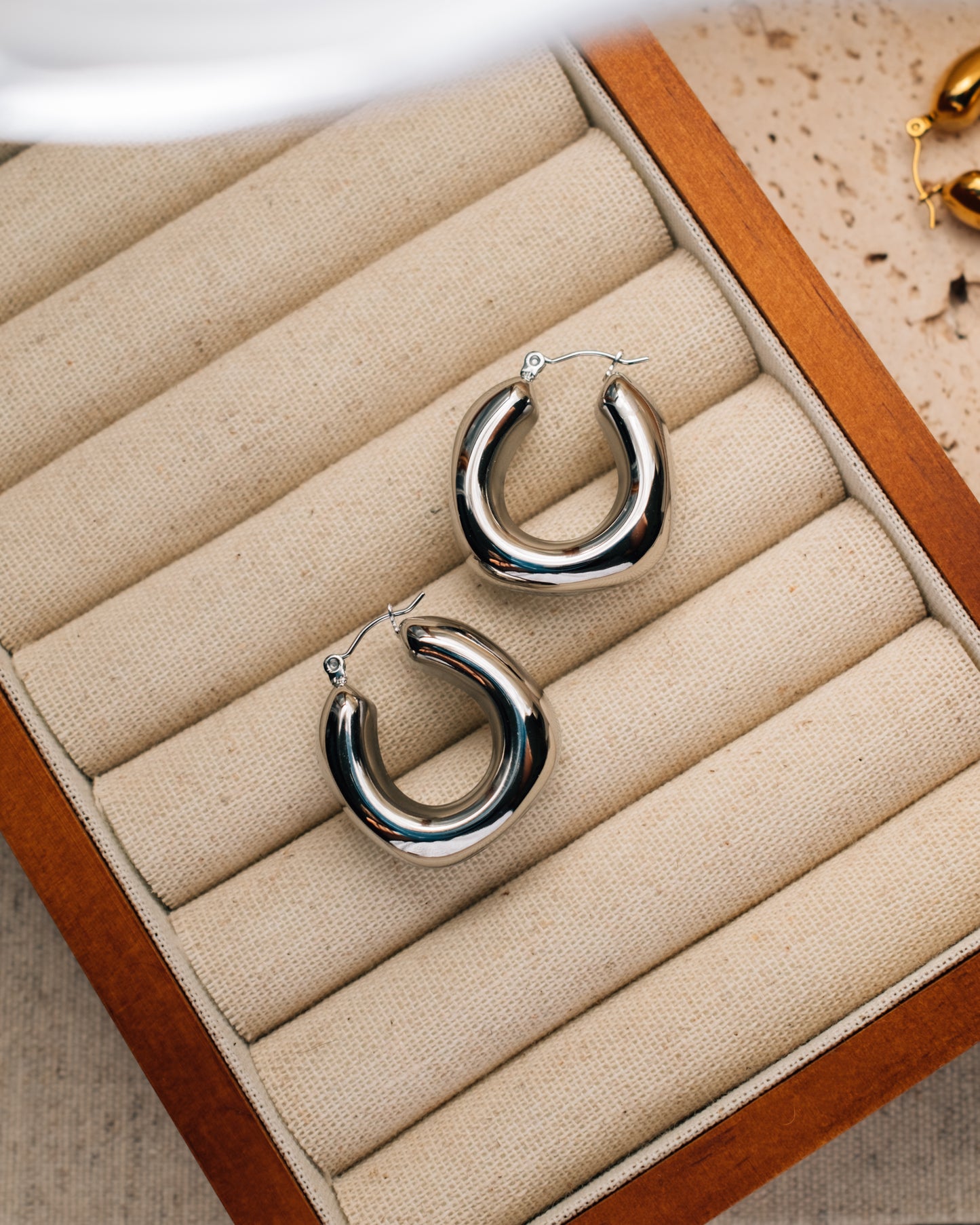 Bold Square Hoop Earrings