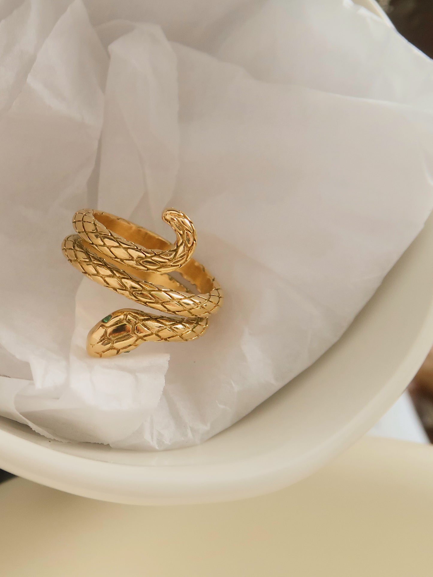 Gold Snake Ring