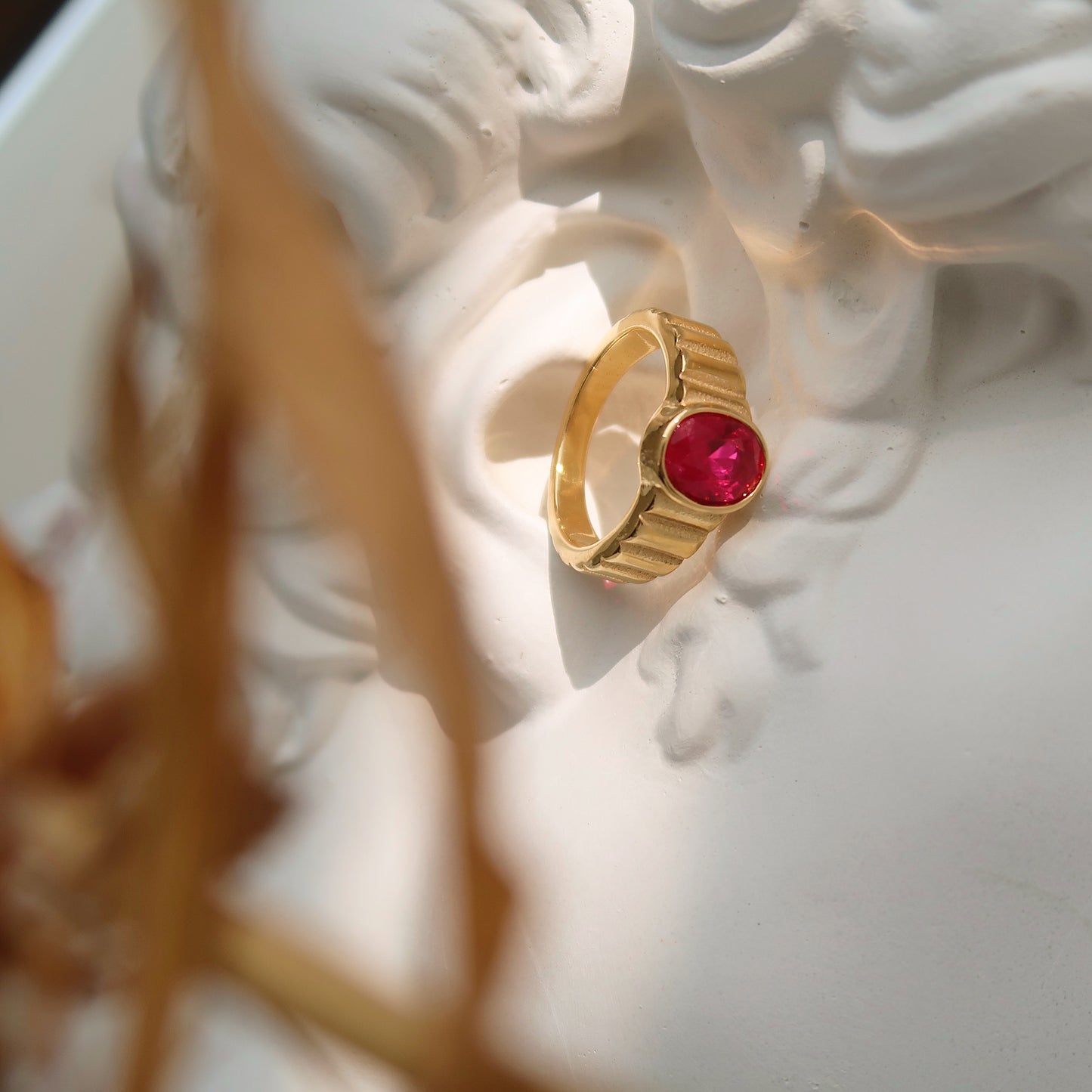 Garnet Gemstone Ring