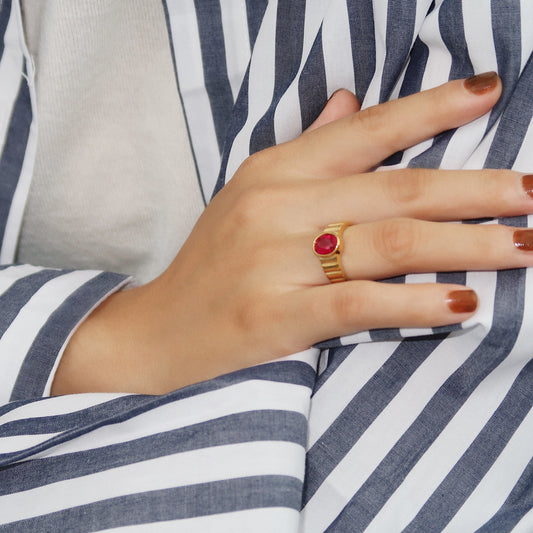 Garnet Gemstone Ring