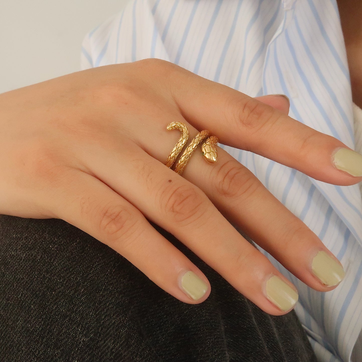 Gold Snake Ring