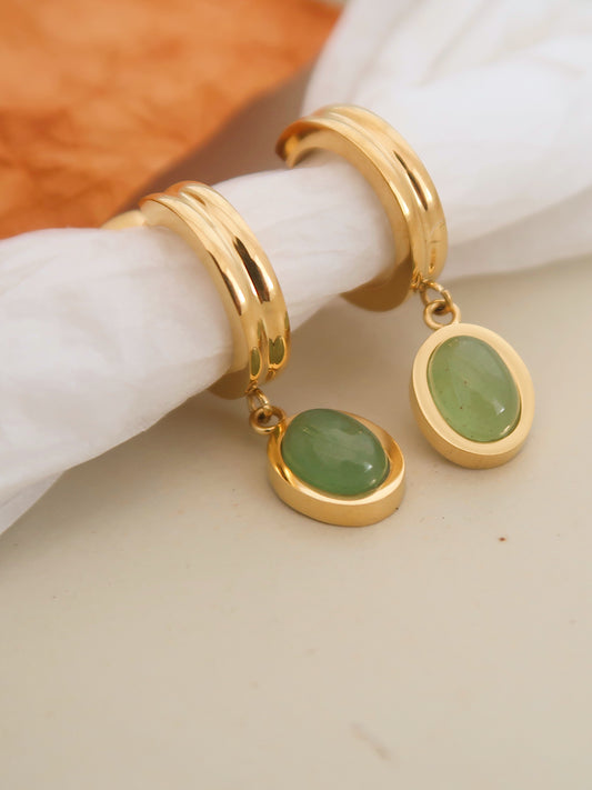 Jade Drop Earrings