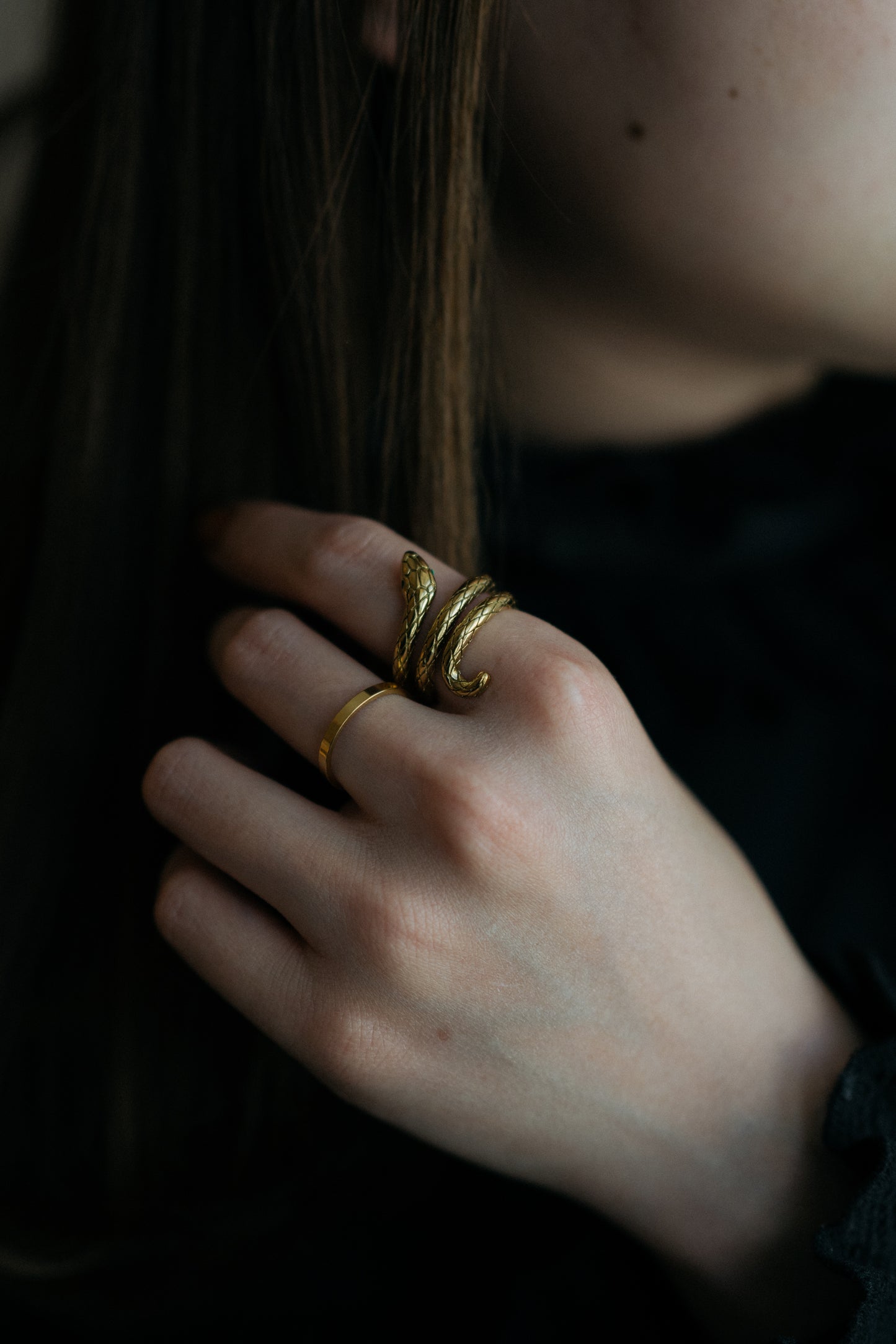 Gold Snake Ring