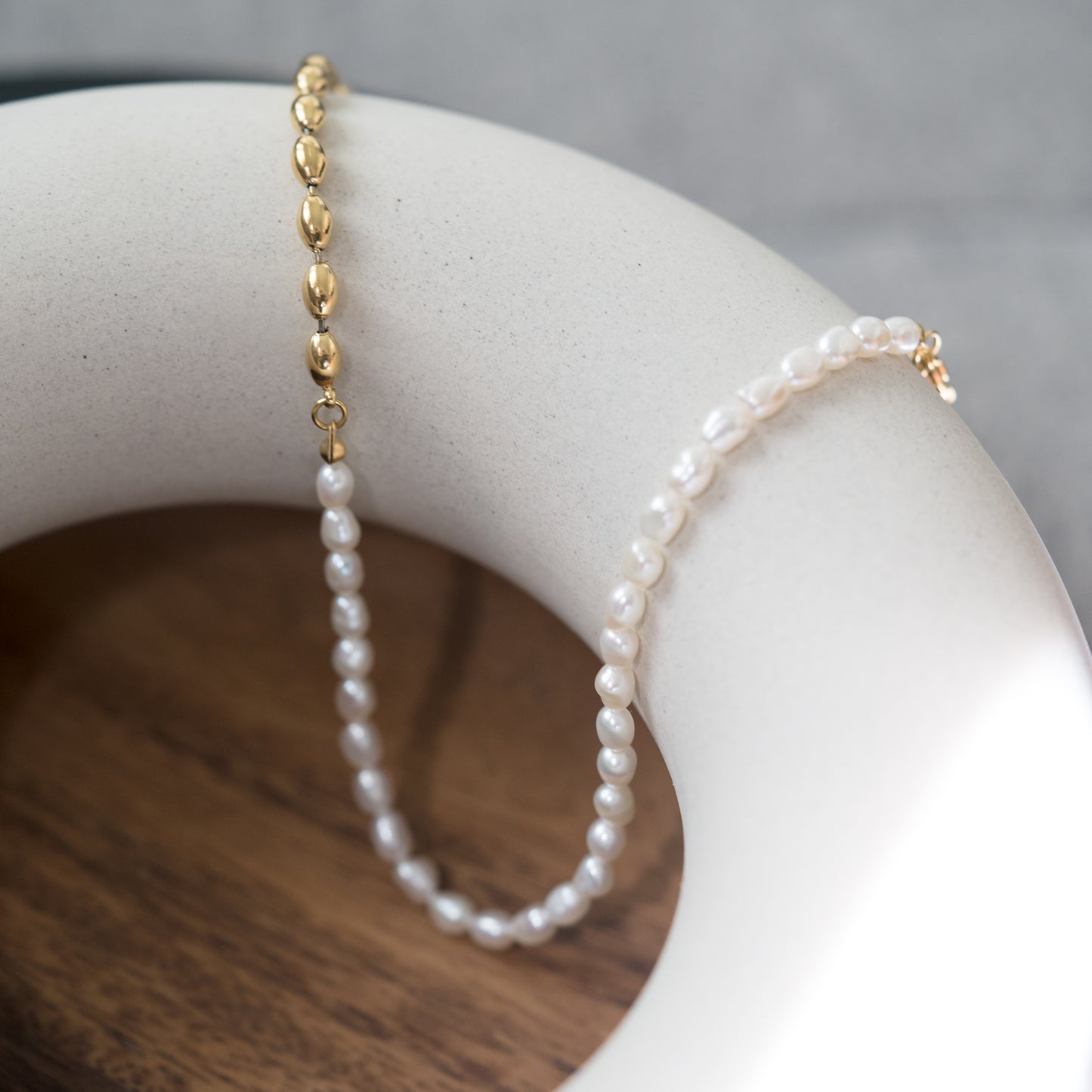 Beaded Pearl Necklace