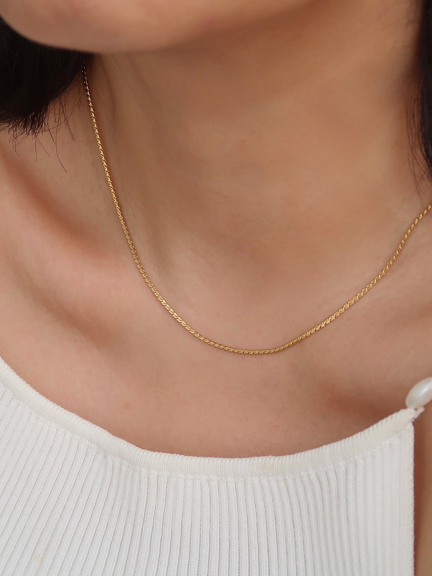 Minimalist Snake Chain Necklace