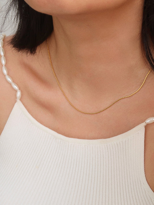 Minimalist Snake Chain Necklace