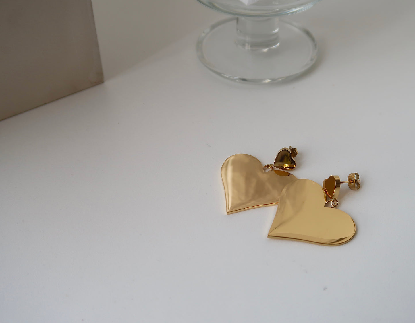 Party Gold Heart Earring