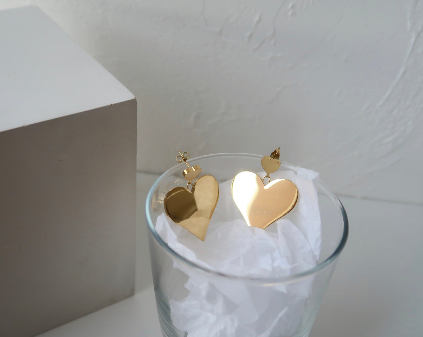 Party Gold Heart Earring