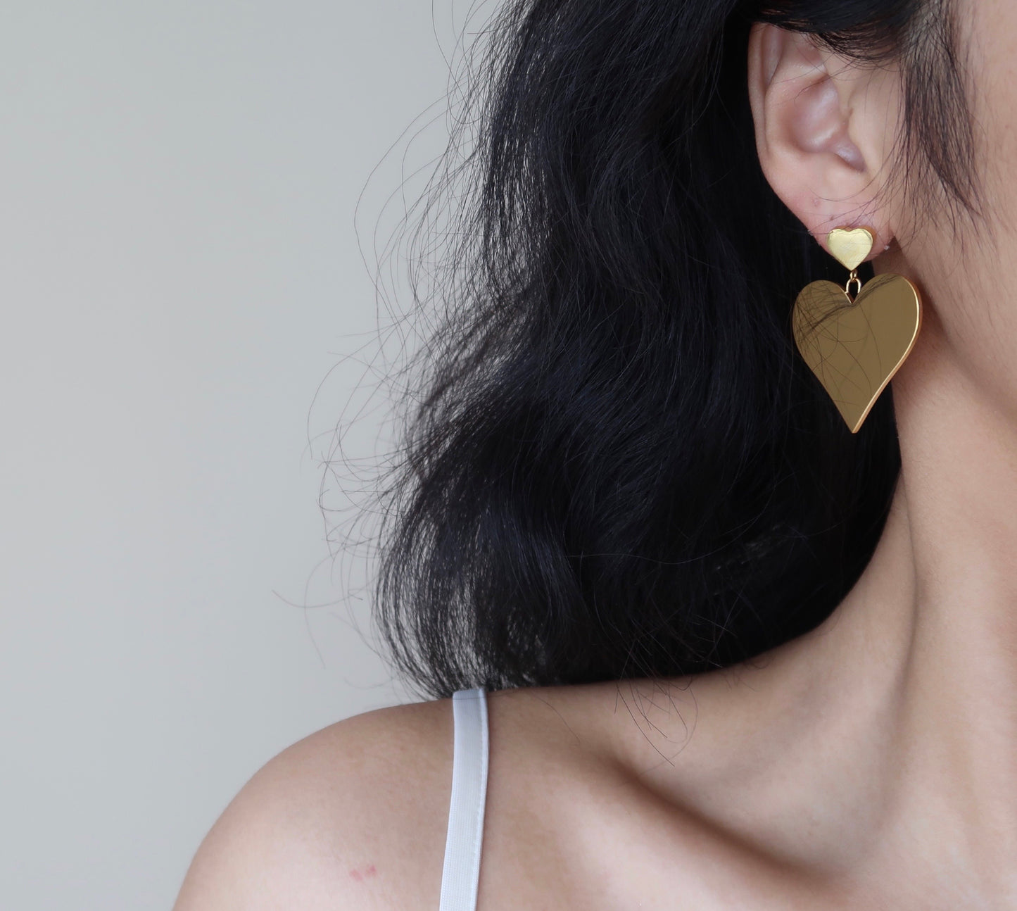 Party Gold Heart Earring